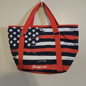 Snap-on Patriotic Red and Black Duffel Bag